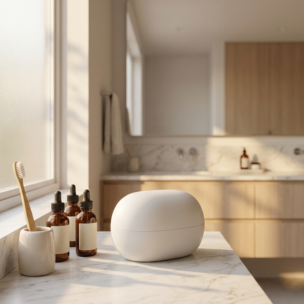 GetSoakr pod fits your morning bathroom routine